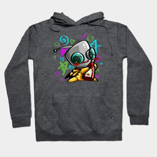 Gir In a onesie Hoodie by Quimser